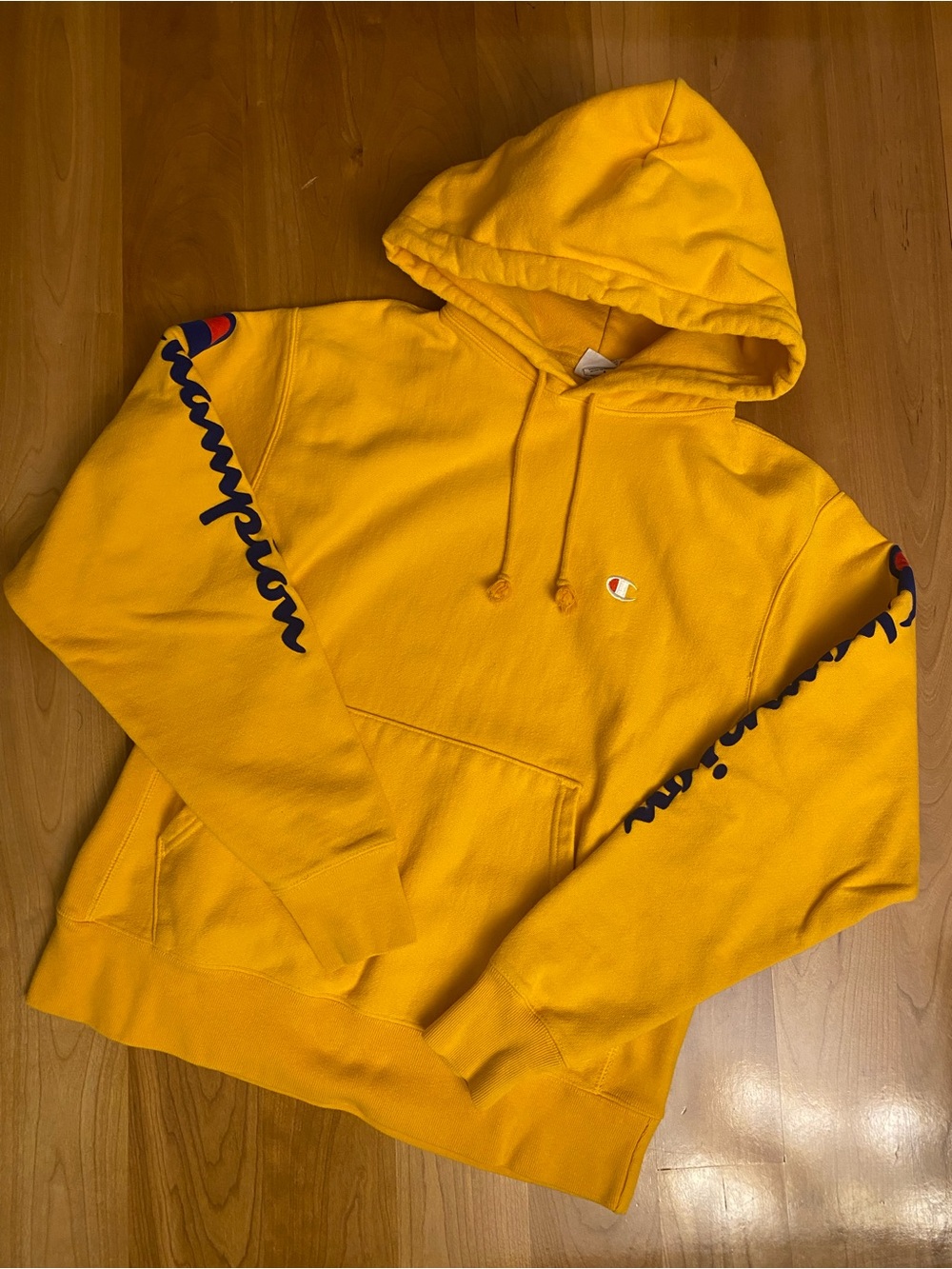 Champion Vintage Hoodie - Yellow Reverse Weave